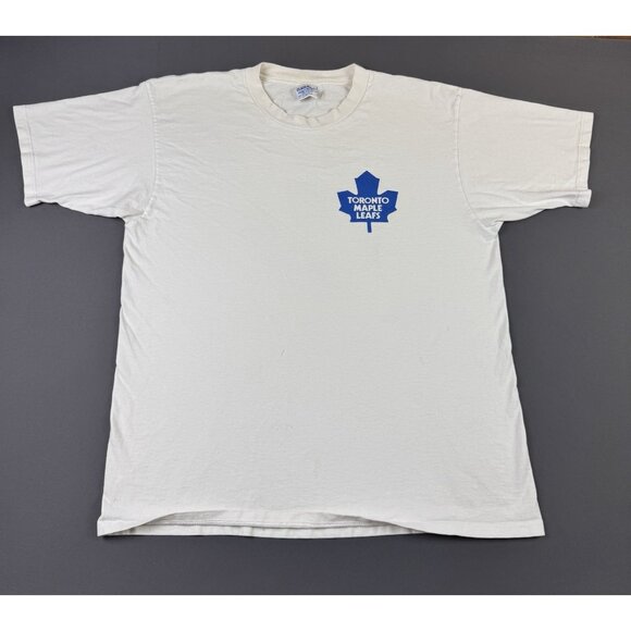 Rare Vintage 90s Toronto Maple Leafs NHL Hockey Canada Gildan XL Promo Tee - Picture 2 of 11
